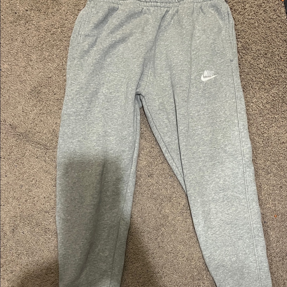Nike mens tapered Light Gray Joggers